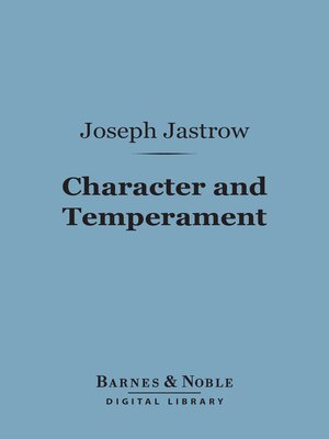 cover image of Character and Temperament (Barnes & Noble Digital Library)